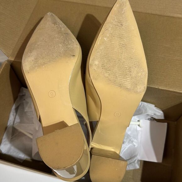 Frank Mully Women's Slingback Heels Pointed Toe  Closed Toe Dressy Shoes size 9 - Picture 6 of 8